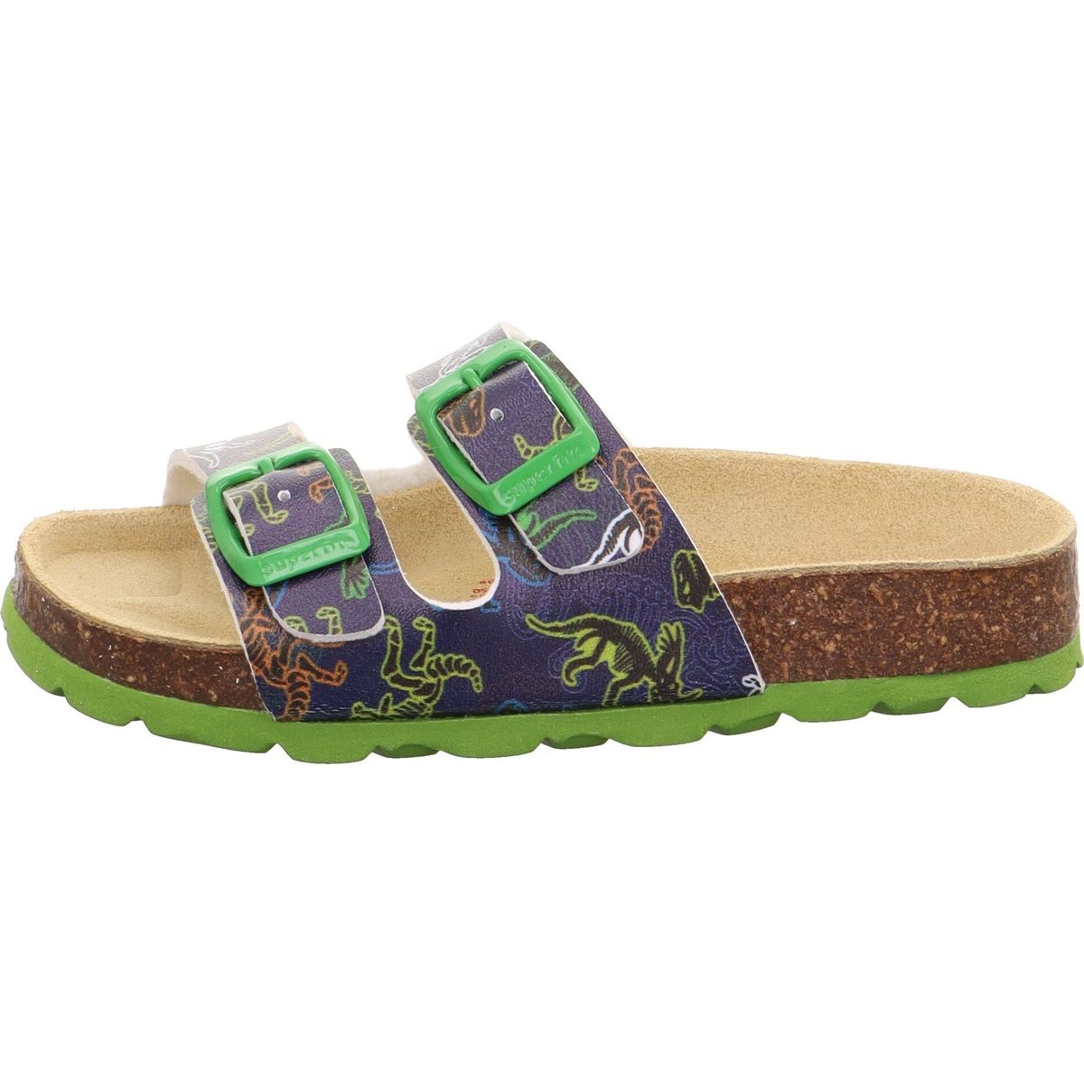 Superfit Fussbettpantoffel blau/mehrfarbig (8150) 26 1-800111-8150-26