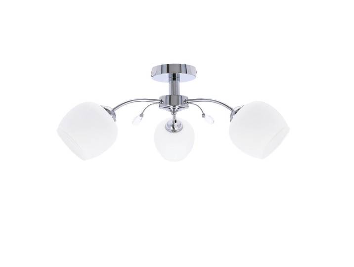 Deckenleuchte Estar, Chromfarben, Metall, 54x23x54 cm, RoHS, Europäischer Sicherheitsstandard, einfach zu transportieren, Lampen & Leuchten, Innenbeleuchtung, Deckenleuchten, Deckenleuchten