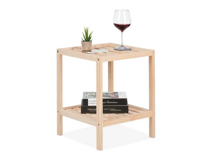 Relaxdays Beistelltisch aus Holz