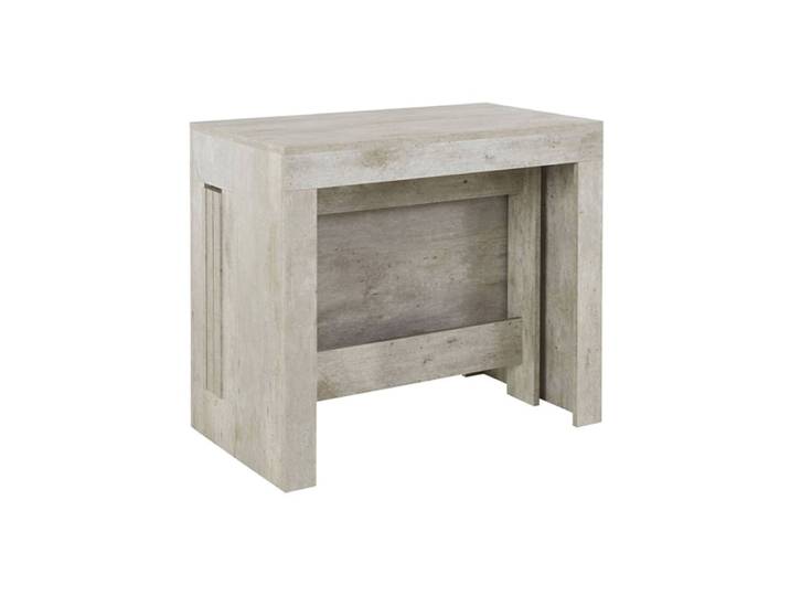 Console extensible: bois grisé effet béton