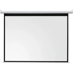 celexon basic line Motorleinwand 240 x 180cm,Leinwand Format 4:3, Heimkino Leinwand, Beamerleinwand,3D Leinwand,Full HD Leinwand, elektrische Leinwand