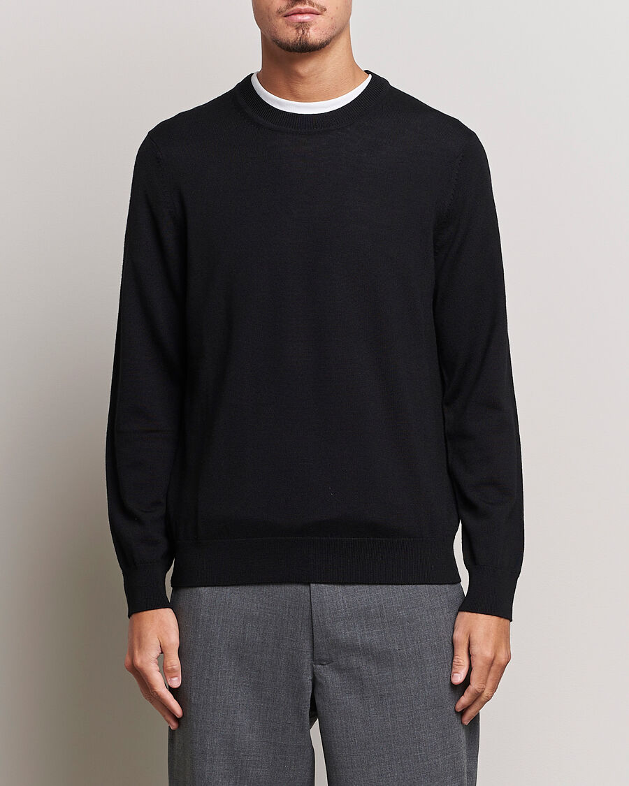 NN07 Ted Merino Crew Neck Pullover Black men XXL Sort