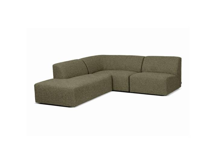 Livetastic Ecksofa Hector, Grün, L-Form, einzeln stellbar, 232x214 cm, Wohnzimmer, Sofas & Couches, Wohnlandschaften, Ecksofas