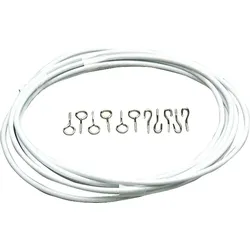 MOVERA Gardinenspirale mit Haken und Ösen (10m)