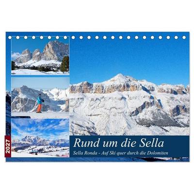 Sella Ronda (Tischkalender 2027 DIN A5 quer), CALVENDO Monatskalender