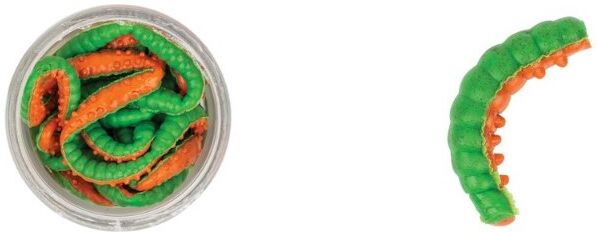 Powerbait Honey Worms -Green Orange