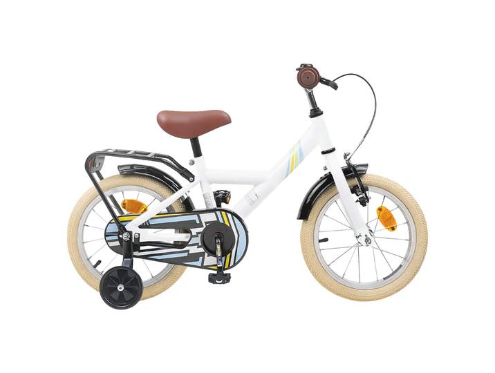vidaXL Kinderfahrrad 14 Zoll für 3-5 Jahre alt Weiß