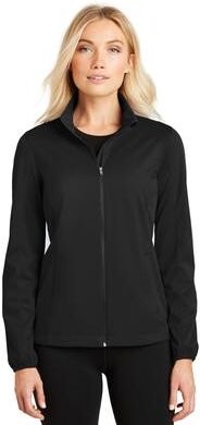 Port Authority L717 Women's Active Soft Shell Jacket in Deep Black size Large   Polyester