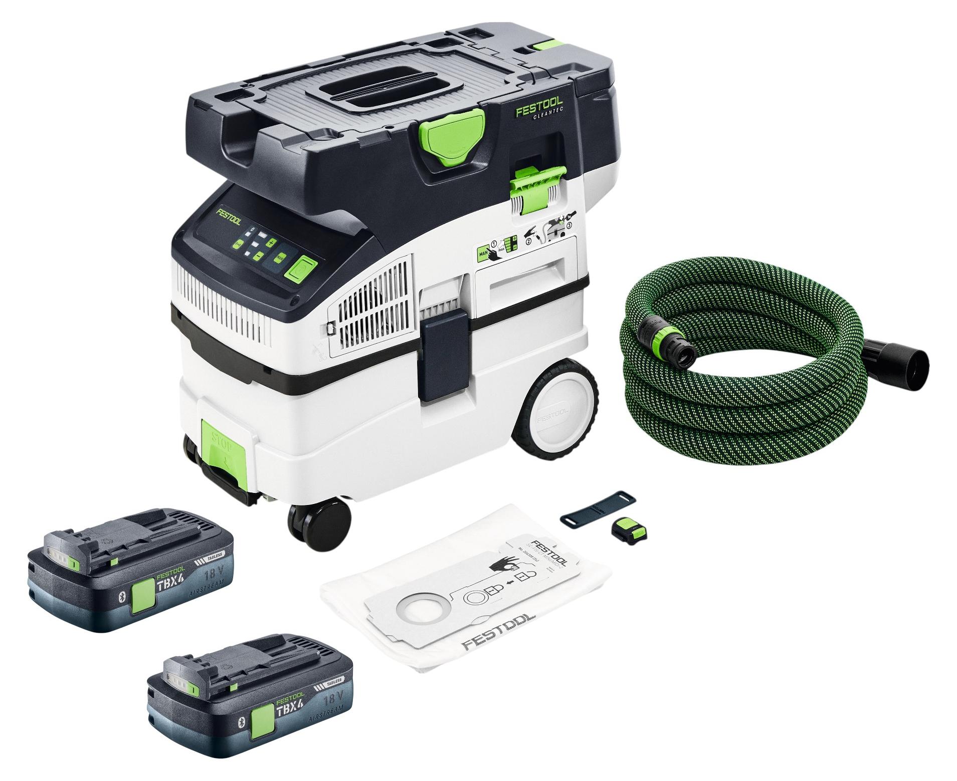 Festool CTLC MIDI I-Basic Akku Absaugmobil 36 V ( 2x 18 V ) Staubklasse L + 2x Akku 4,0 Ah - ohne Ladegerät