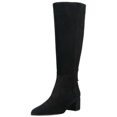 Stiefel HÖGL "Högl Stiefel Veloursleder", Damen, Gr. 38, schwarz, Veloursleder, Schuhe Stiefel