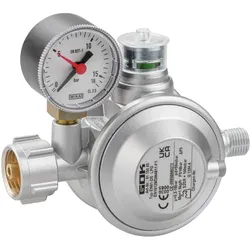 GOK Gasregler EN61-DS 1,5kg/h 29mbar KLF x G1/4LH-KN UEDS Manometer