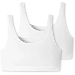 2 Schiesser Bustiers - Damen - Gr. 42 - weiß
