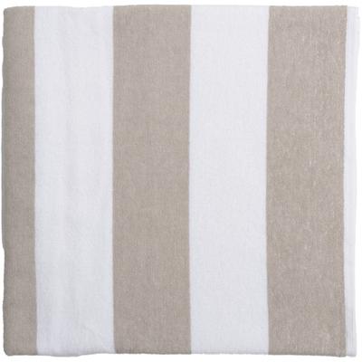 Duschtuch WEWO FASHION "9713DT", beige (beige, weiß), B:70cm L:140cm, Frottee, Baumwolle, Handtücher, chlorecht