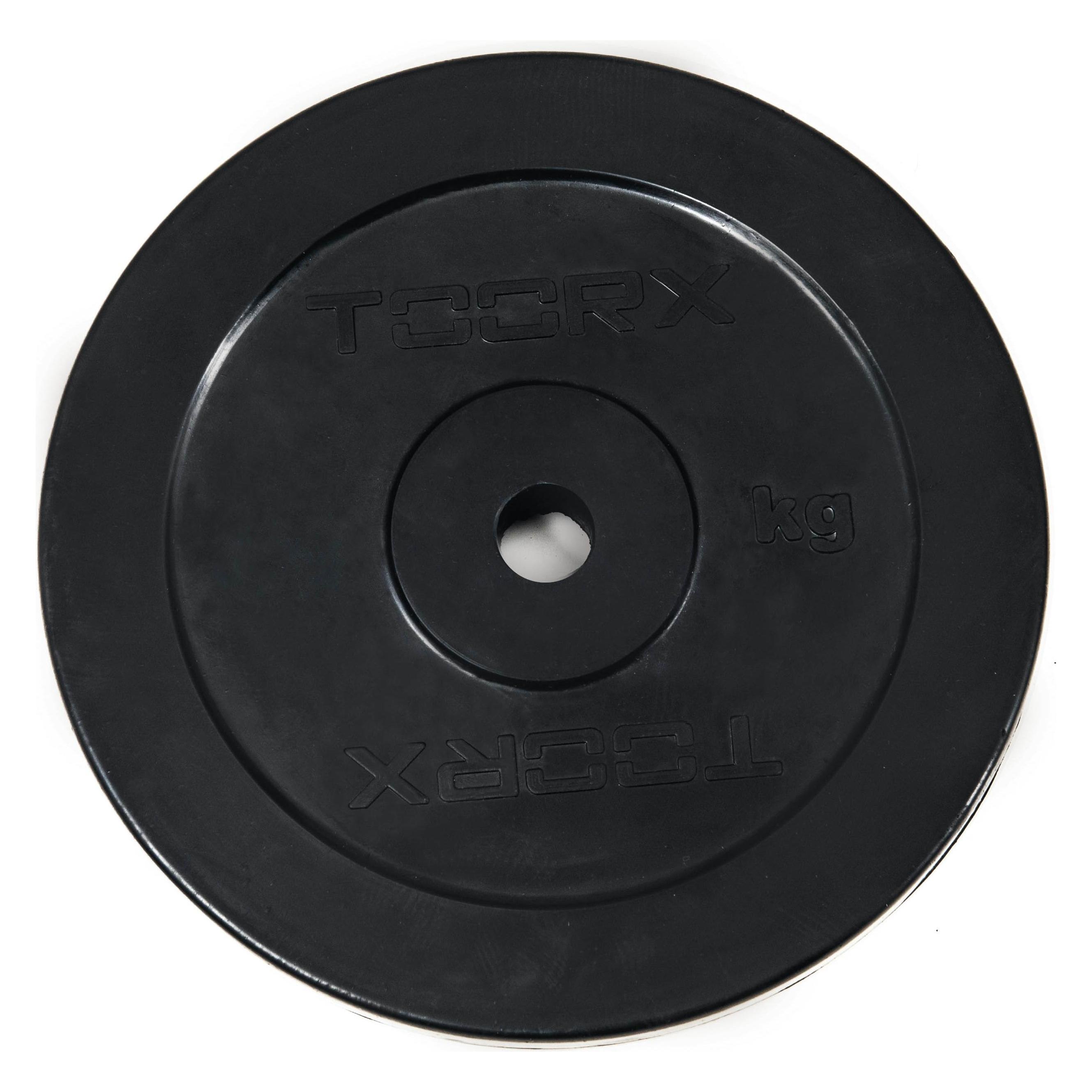 Toorx Rubber coated weight plate 10 kg, D25mm (ST-507GADGG10)
