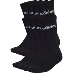 10er Pack adidas Performance Linear Cushioned Crew Socken KF9092 - black/white 31-33