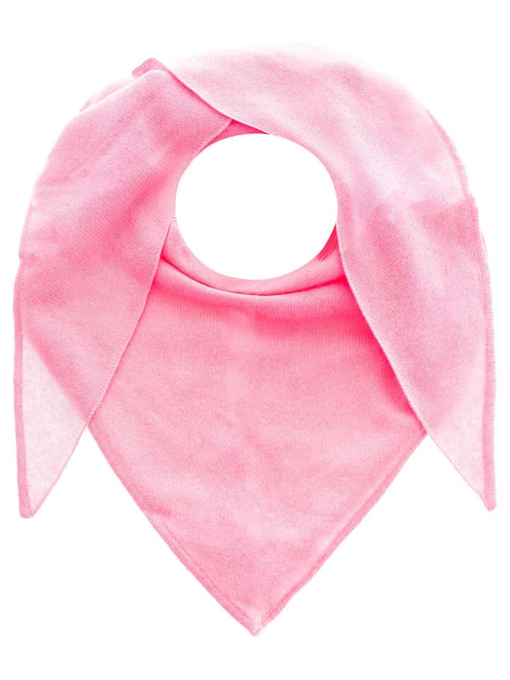 Zwillingsherz Kaschmir-Dreieckstuch in Rosa - (L)174 x (B)70 cm - onesize