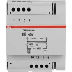 ABB TS 63/12-24 C Sicherheitstransformator 63 VA, 12-24 V AC Sekundärspannung