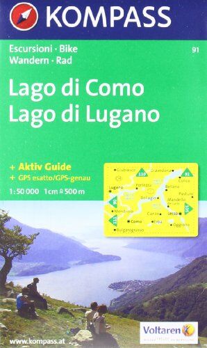 Chartech - Kompass Karten, Lago di Como, Lago di Lugano: Wandern / Rad. Escursioni / bike. GPS-genau (Aqua3 Kompass) - Preis vom 09.10.2026 07:28:09 h