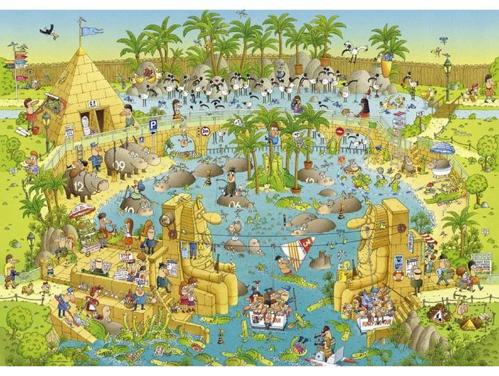 Heye 29693 - Puzzel - Nile Habitat 1000 stukjes - Cartoon