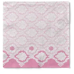 Sovie HORECA Serviette Mandy in altrosa  aus Tissue 40 x 40 cm, 100 Stück - Ornamente