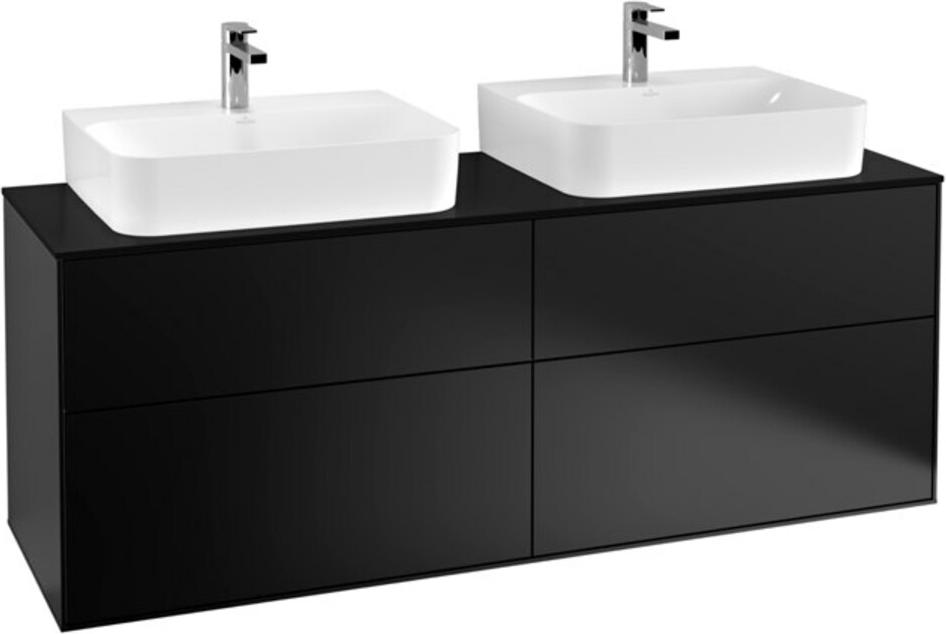 V&B Waschtischunterschrank Finion 160x60,3cm, Abd.-Pl. bla m, bla m Lac