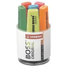 Stabilo 6er-Pack Textmarker »BOSS® Original« Tischset