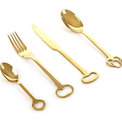 Keytlery Besteck-Set goldfarben 24 El.