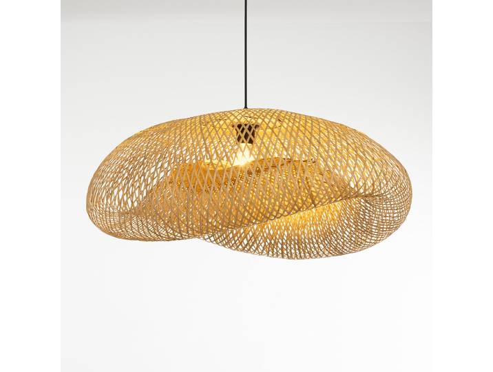 Pendelleuchte Adaline Typ C 76 x 170 x 56cm Braun/Braun Material: Massivholz Oberfläche Holz: Matt lackiert LED E27