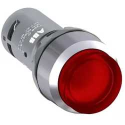 ABB CP3-31R-10 Drucktaster, rot mit Metallring
