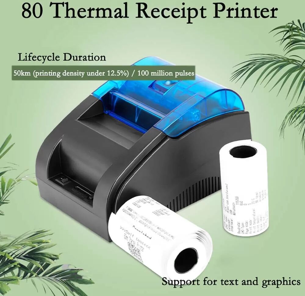 INF 80mm Thermobondrucker – USB & Bluetooth Konnektivität für Android, iOS & Windows