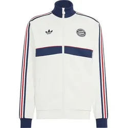 ADIDAS Herren Fanjacke FC Bayern München Originals, Größe L in Weiß Weiß