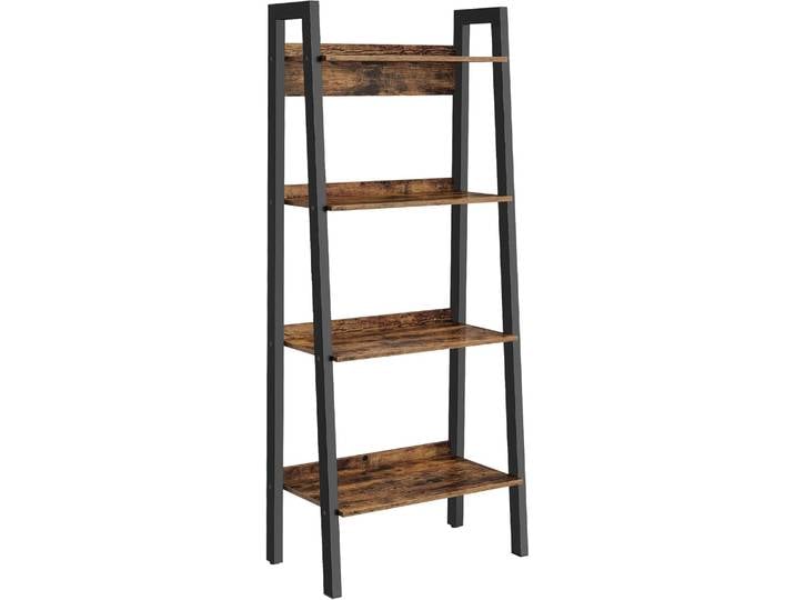 Bücherregal mit 4 Ebenen Industriestil Braun