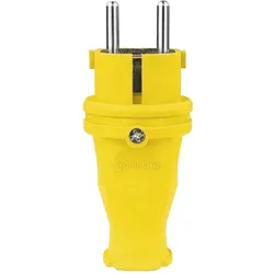 Gummistecker 16A 230V Stecker gelb 3101-301-0700