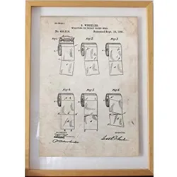 POSTER Toilettenpapier 2 Patent A3 Rahmenlos