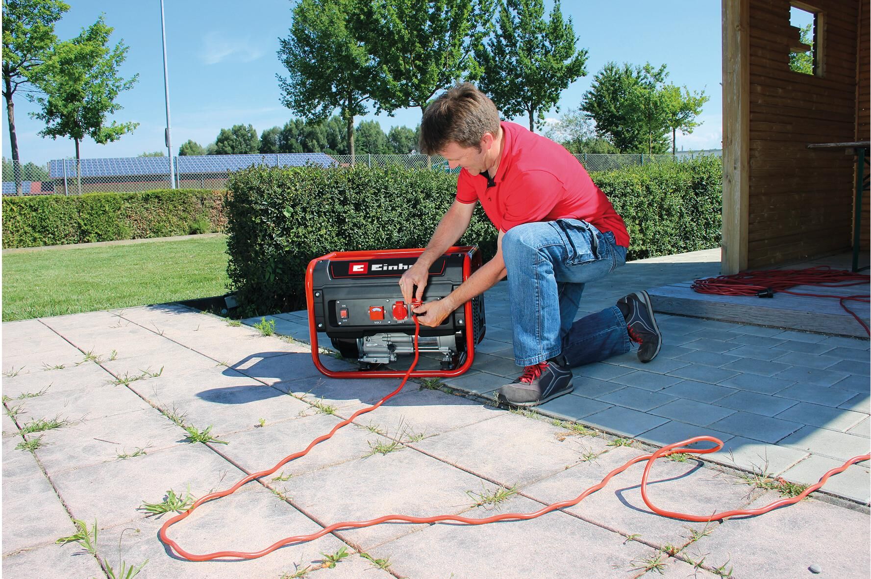 Stromerzeuger EINHELL "TC-PG 25/1/E5", rot, B:62cm H:46,5cm T:45cm, Stromerzeuger, Stromerzeuger rot Einheitsgröße