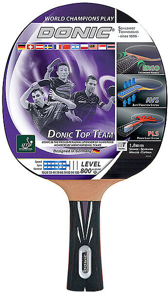 DONIC SCHILDKRÖT Tischtennisschläger Top Team 800 grau B