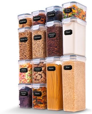 Cheer Collection Set of 14 Airtight Food Storage Containers - Set of 14