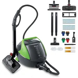 Polti Vaporetto Pro 95_Turbo Flexi Zylinder-Dampfreiniger 1100 W Schwarz, Grün