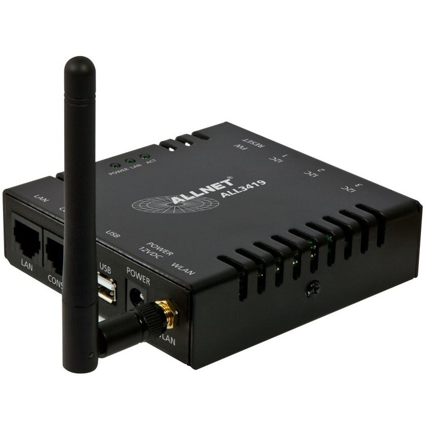 ALLNET MSR centrale ALL3419 met 3 sensorpoorten, WLAN en temperatuursensor ALL3006 voor IP-gebouwautomatisering