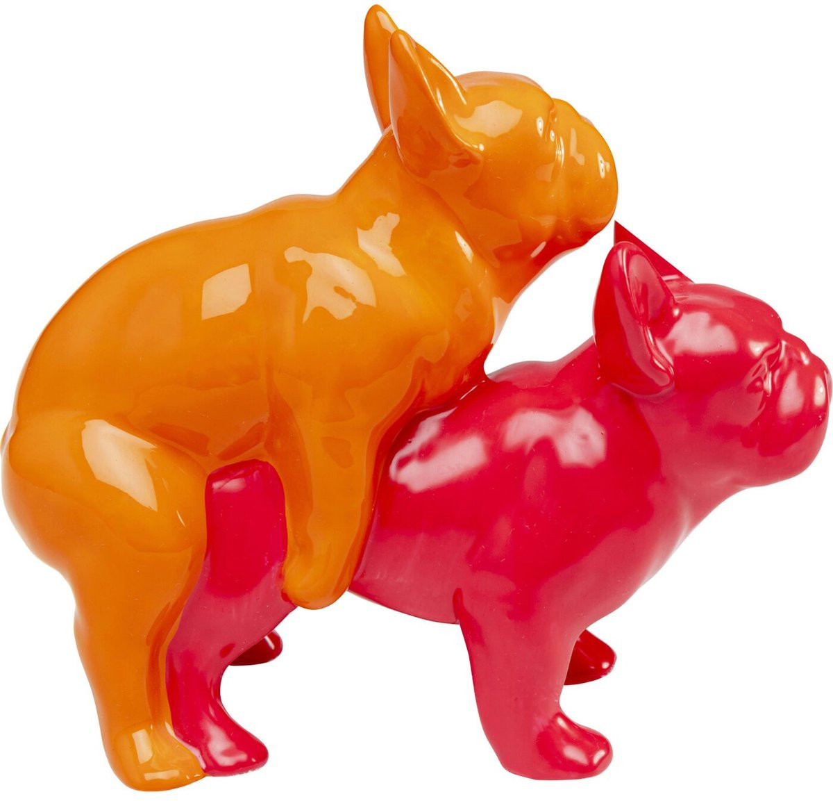 Kare Design - Beeld Liefdeshonden Love Dogs - rood/oranje