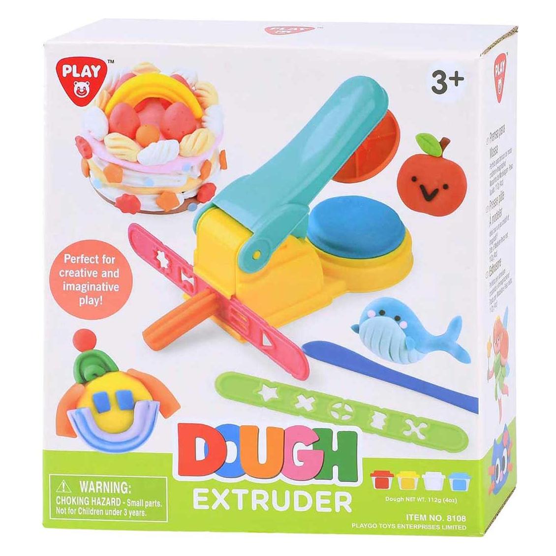 PlayGo Tonpressmaschinen-Set - 4 Tontöpfe (65836849)