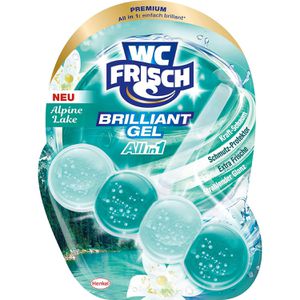 WC-Frisch WC-Duftspüler Brilliant Gel, Alpine Lake, Einhänger mit Gel