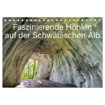 Faszinierende Höhlen auf der Schwäbischen Alb (Tischkalender 2026 DIN A5 quer), CALVENDO Monatskalender