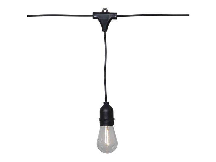 Zubehör String Light Metall 360 cm - Farbe: Schwarz - LED - Lichtfarbe: Warmweiss - LED Energiesparlampen