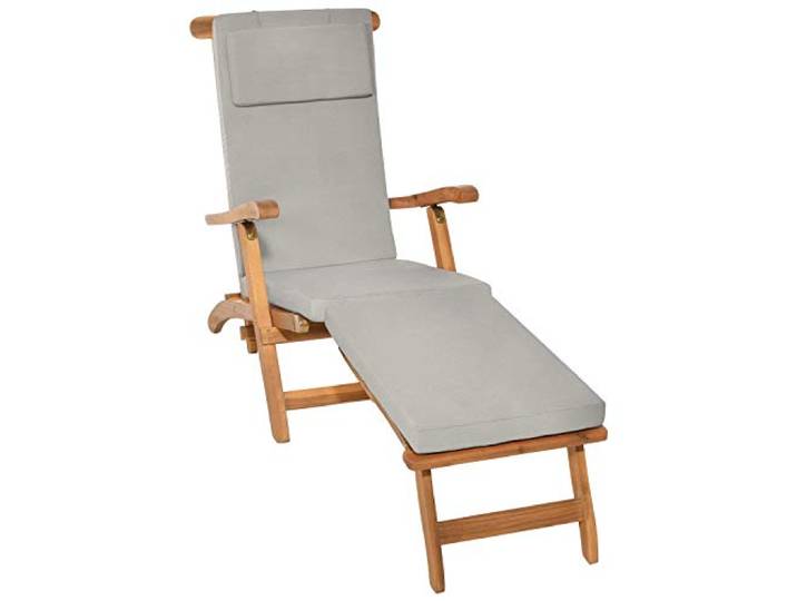 Beautissu Ligbedkussen Tuinkussen voor Deckchair Ligstoel Kussen Luxe