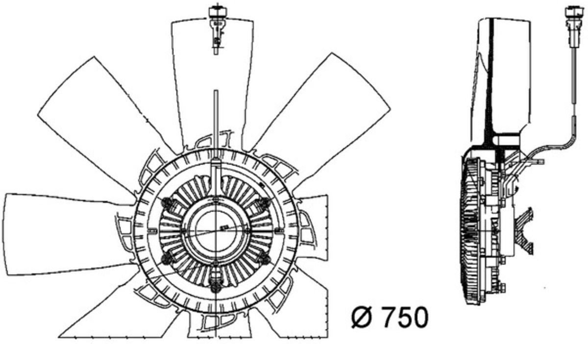 Lüfter, Motorkühlung MAHLE CFF 457 000P