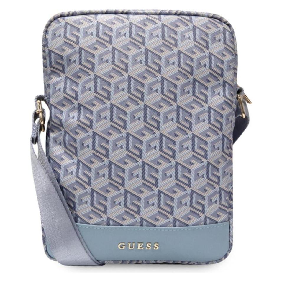 Guess Torba GUTB10HGCFSEB 10" niebieski/blue GCube Stripe Tablet Bag (Universal) (1467198017)