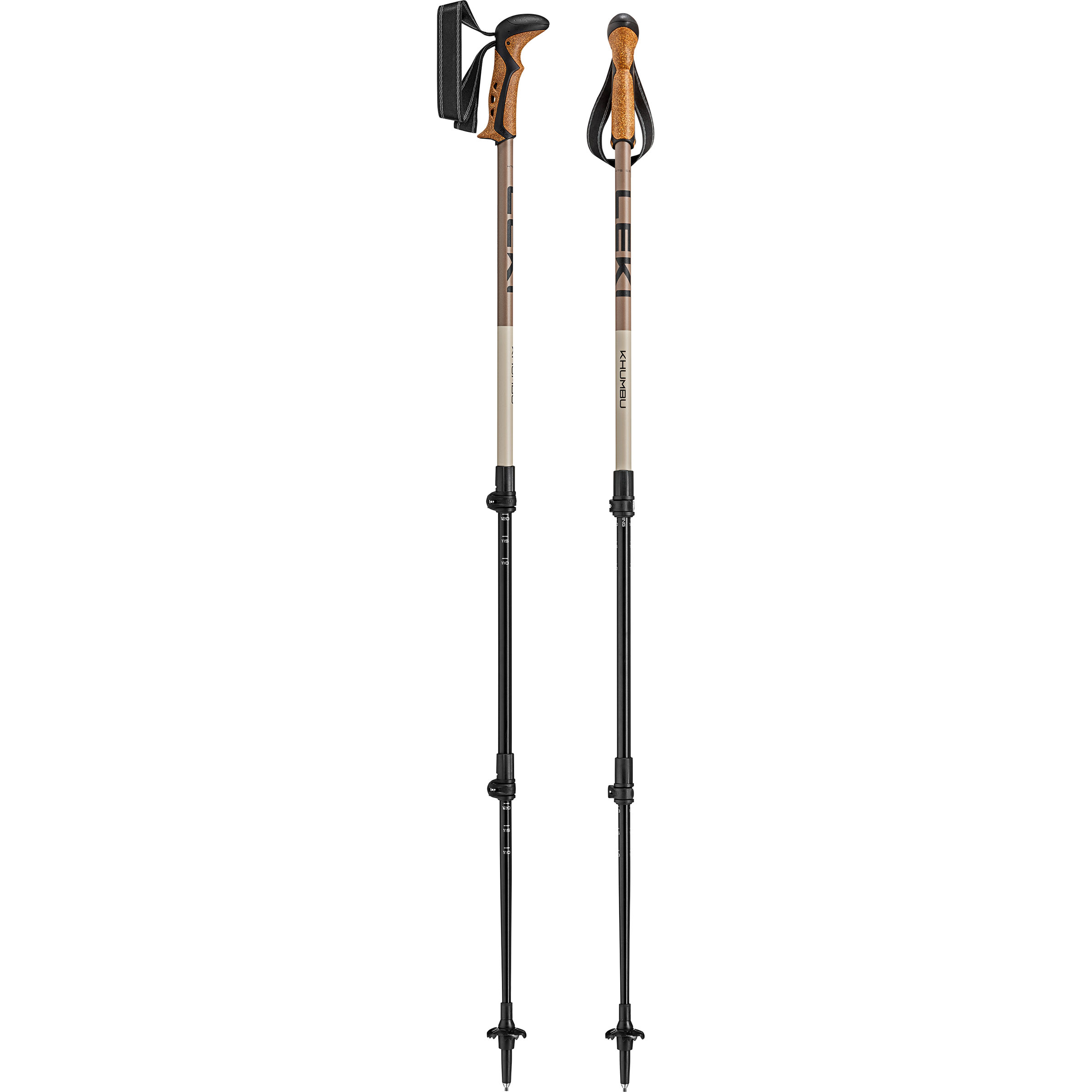 Leki Khumbu Wanderstöcke Wanderstöcke & Trekkingstöcke beige Größe 110-145cm Camping
