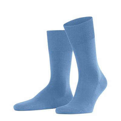 Socken FALKE "ClimaWool", Herren, Gr. 39-40, Sockengröße, blau (cornflower blau), Materialmix, unifarben, Socken Socken, mit temperaturausgleichender Funktion, atmungsaktiv