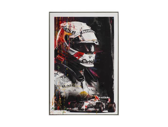 Handgemaltes, gerahmtes Bild „Grand Prix silber“ 82.5 x 122.5 cm Multicolor Crea Collection